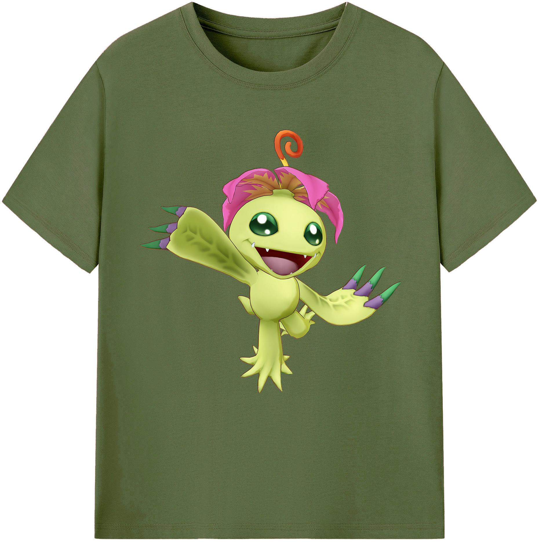 （画像用） Digimon デジタルモンスター/デジモン 綿100％半袖Tシャツ（フロントプリント）